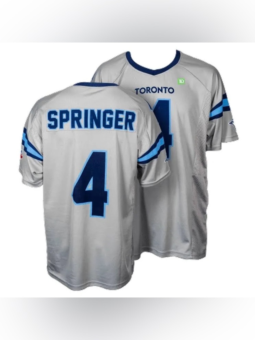 New Men’s XL Toronto Blue Jays George Springer SGA Argos Football Jersey
